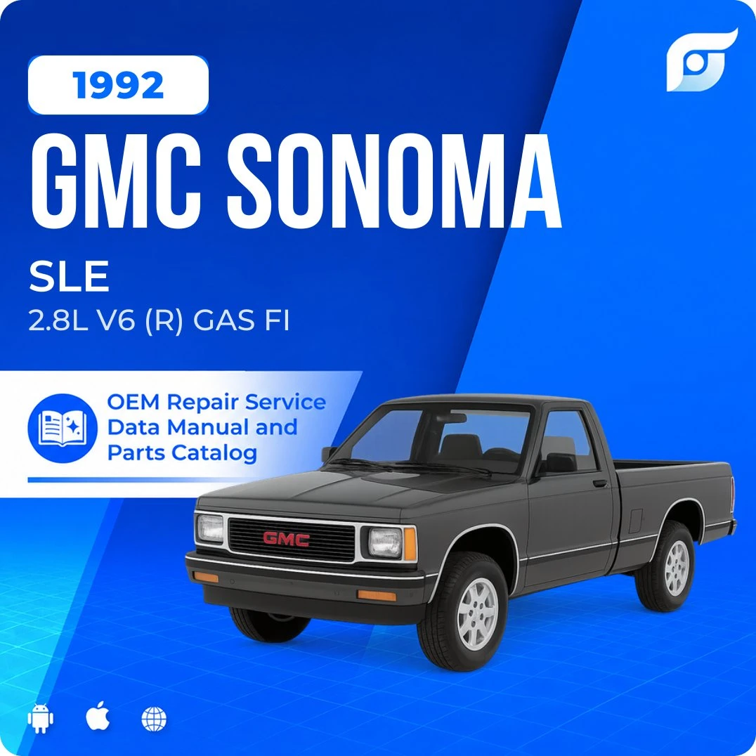 1992 GMC Sonoma SLE - OEM Repair Service Manual