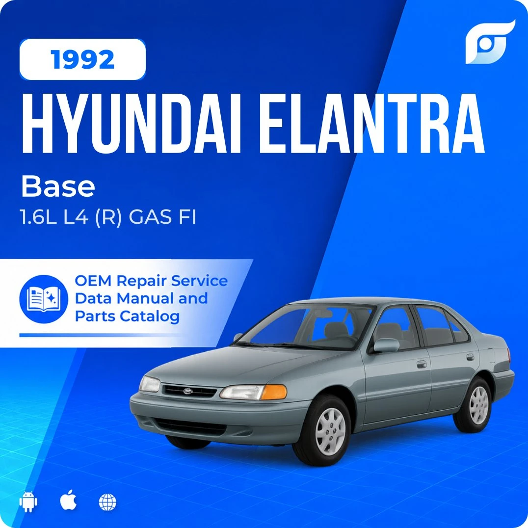 1992 Hyundai Elantra Base - OEM Repair Service Manual