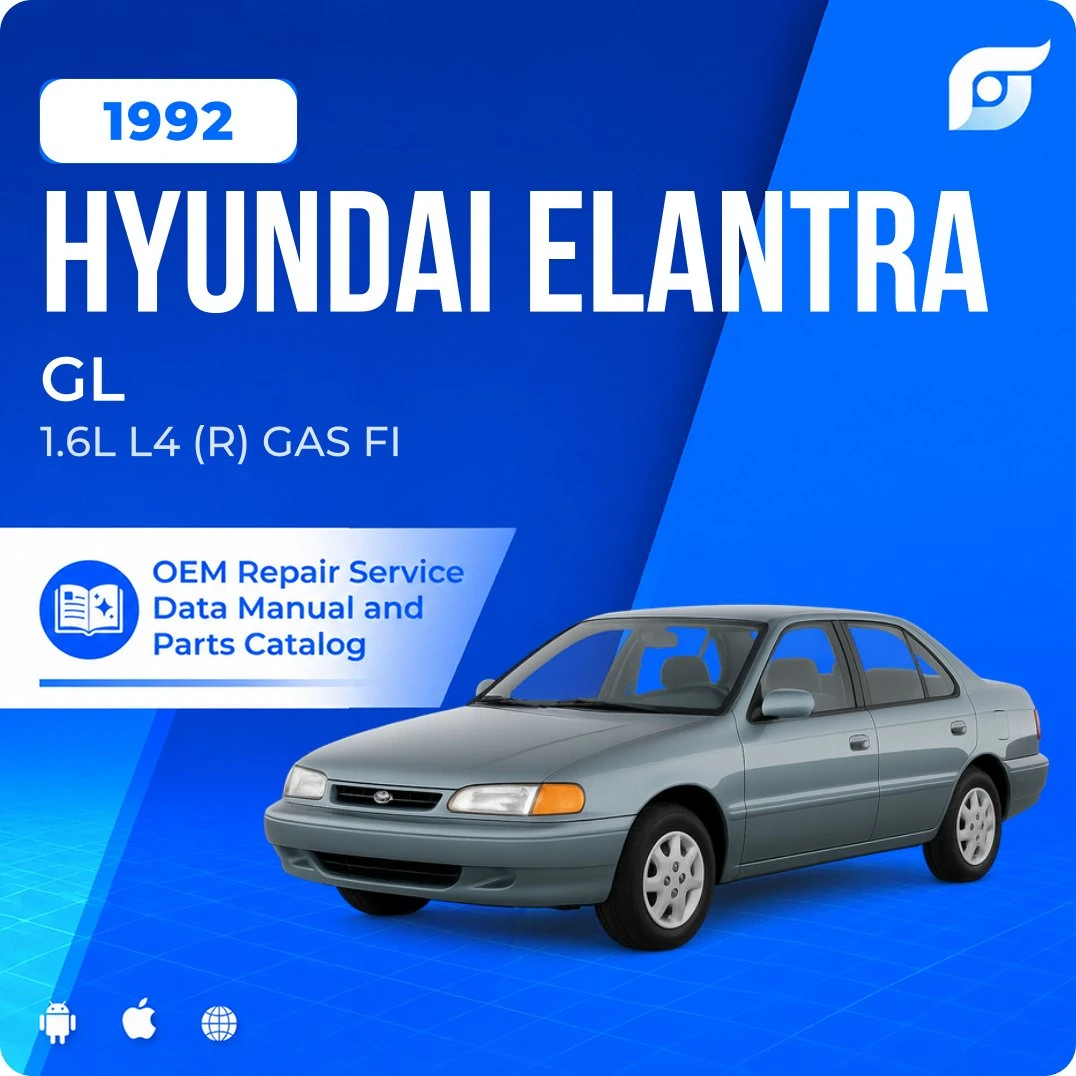 1992 Hyundai Elantra GL - OEM Repair Service Manual