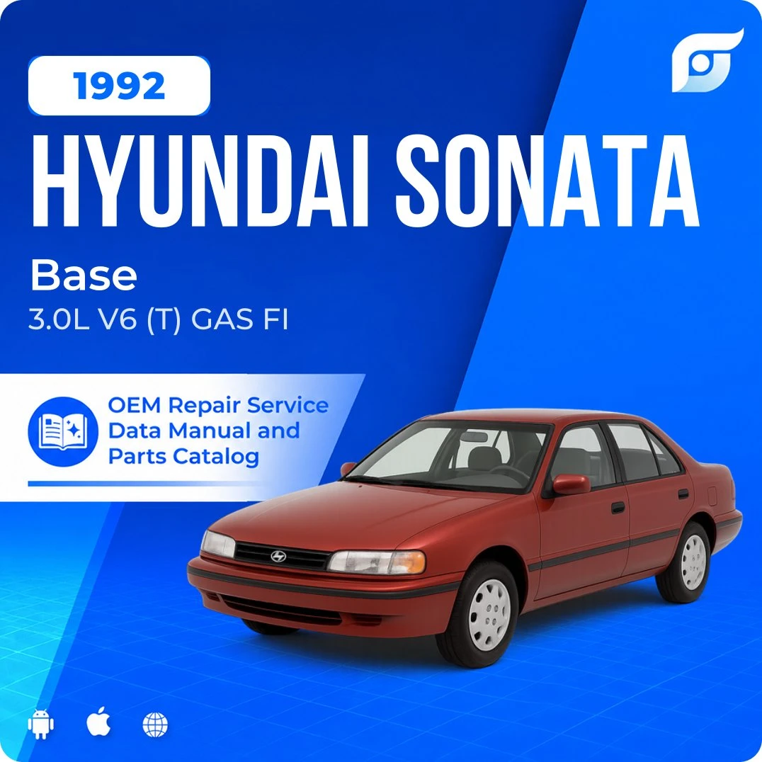 1992 Hyundai Sonata Base - OEM Repair Service Manual
