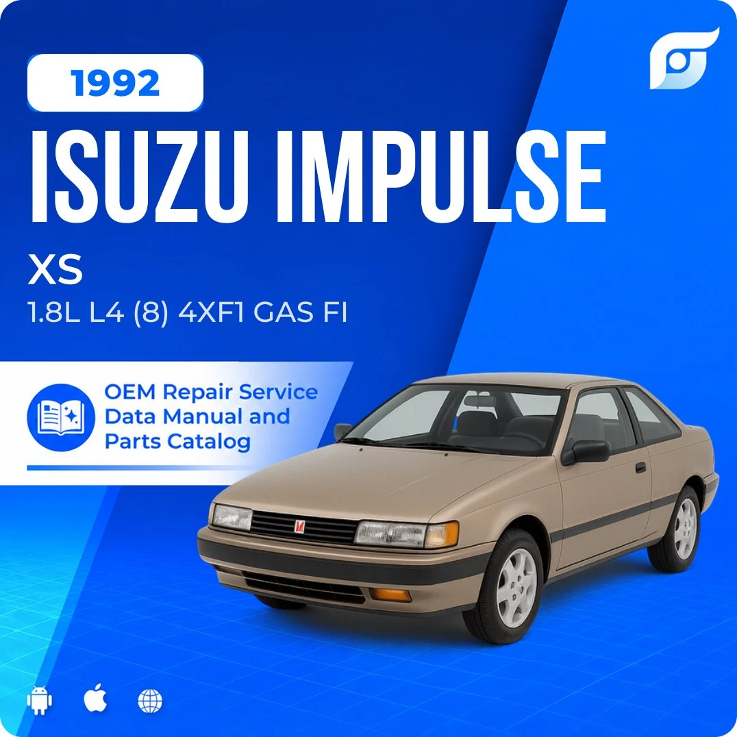 1992 Isuzu Impulse XS - OEM Repair Service Manual
