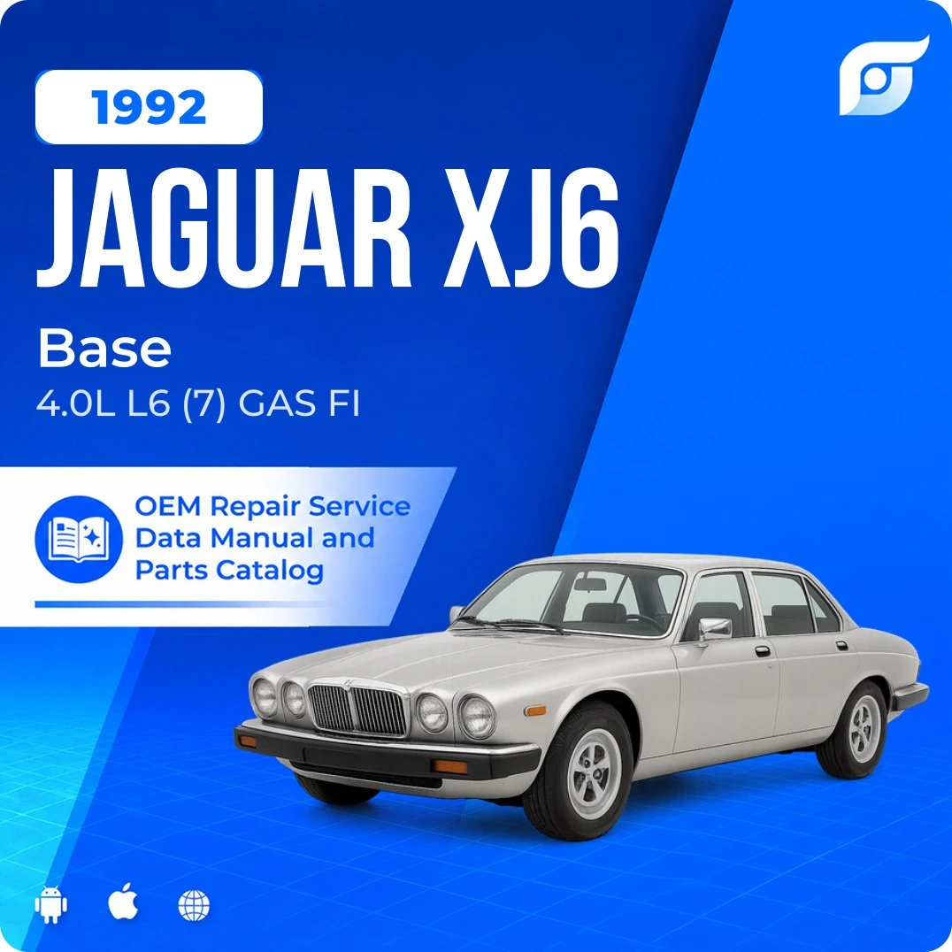 1992 Jaguar XJ6 Base - OEM Repair Service Manual