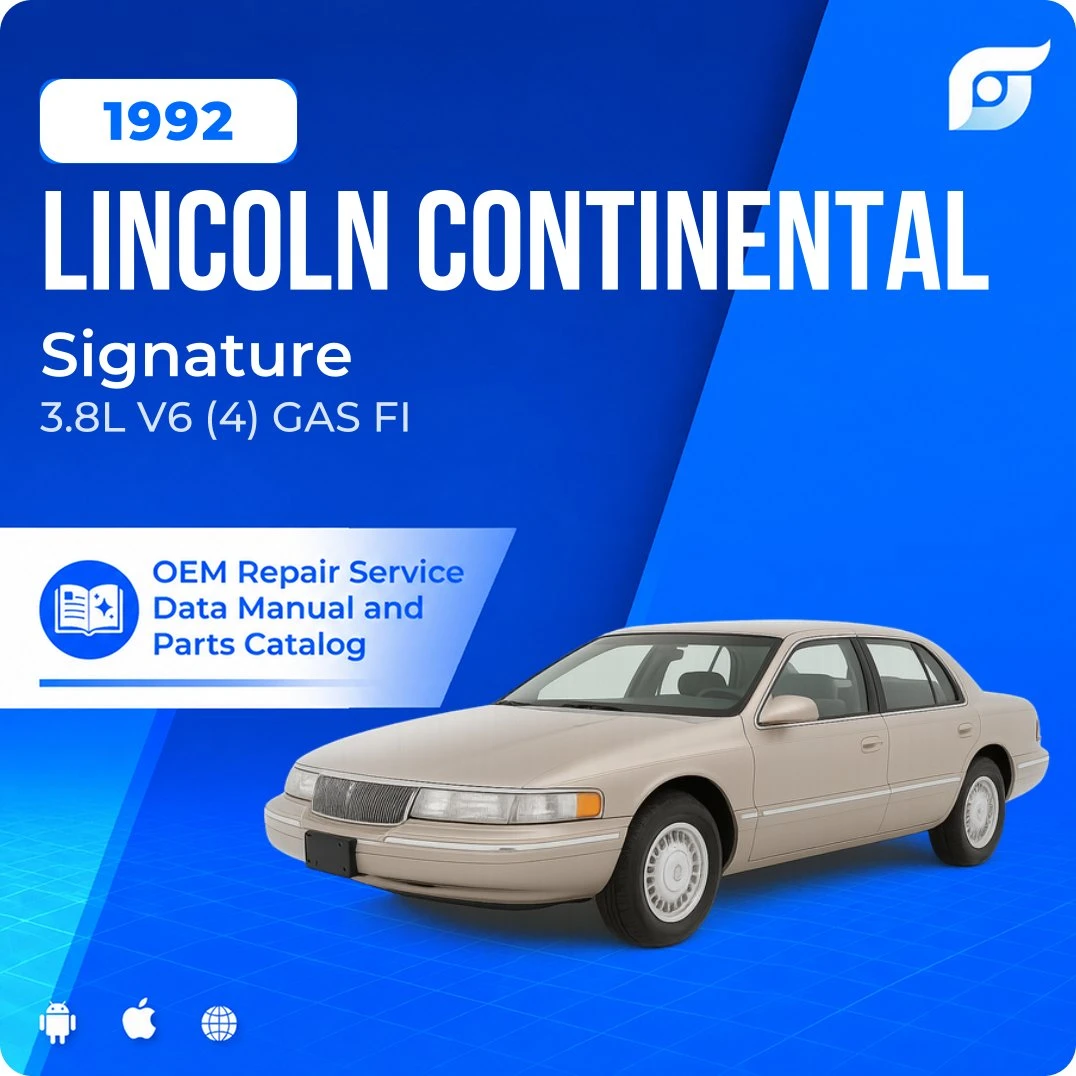 1992 Lincoln Continental Signature - OEM Repair Service Manual