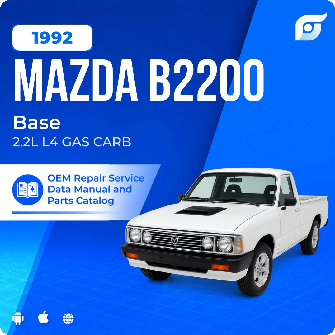 1992 Mazda B2200 Base - OEM Repair Service Manual