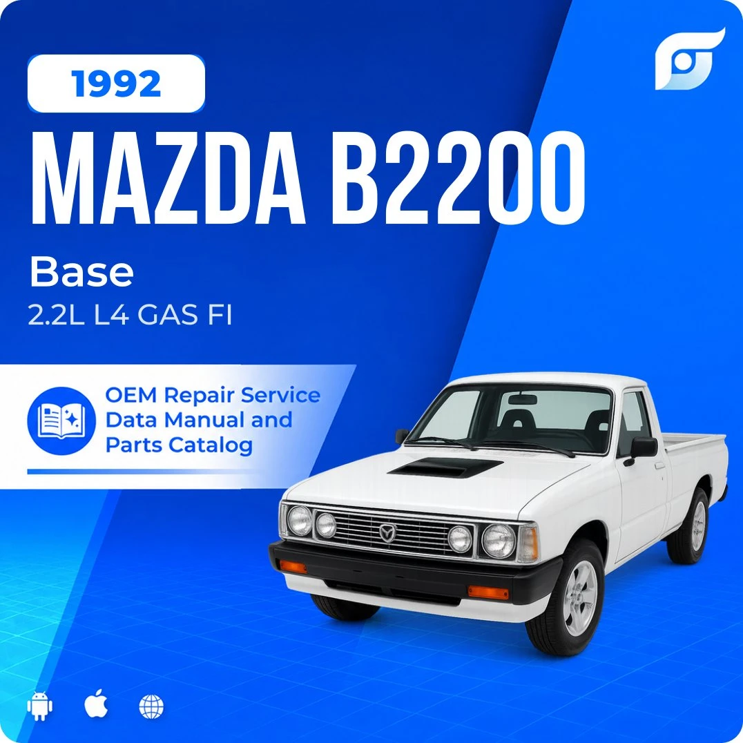 1992 Mazda B2200 Base - OEM Repair Service Manual