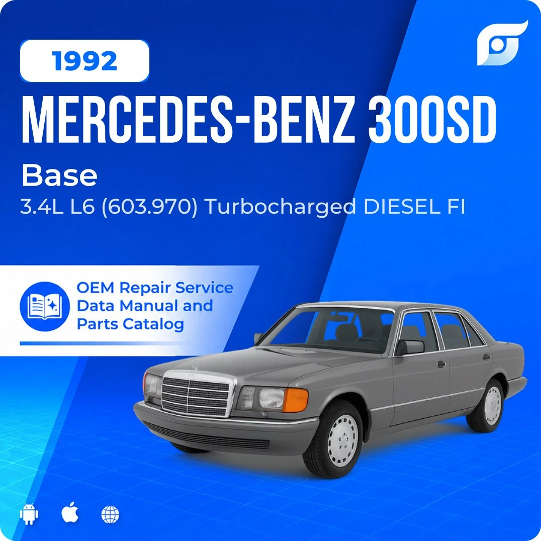 1992 Mercedes-Benz 300SD Base - OEM Repair Service Manual