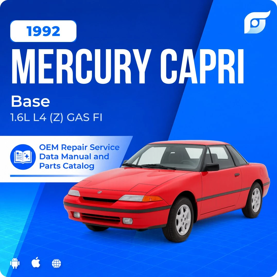 1992 Mercury Capri Base - OEM Repair Service Manual