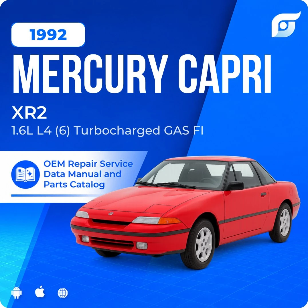 1992 Mercury Capri XR2 - OEM Repair Service Manual