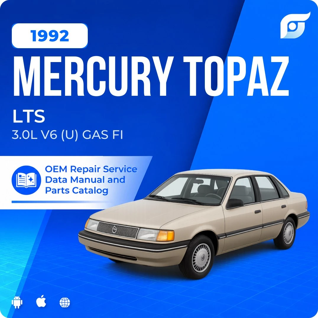 1992 Mercury Topaz LTS - OEM Repair Service Manual