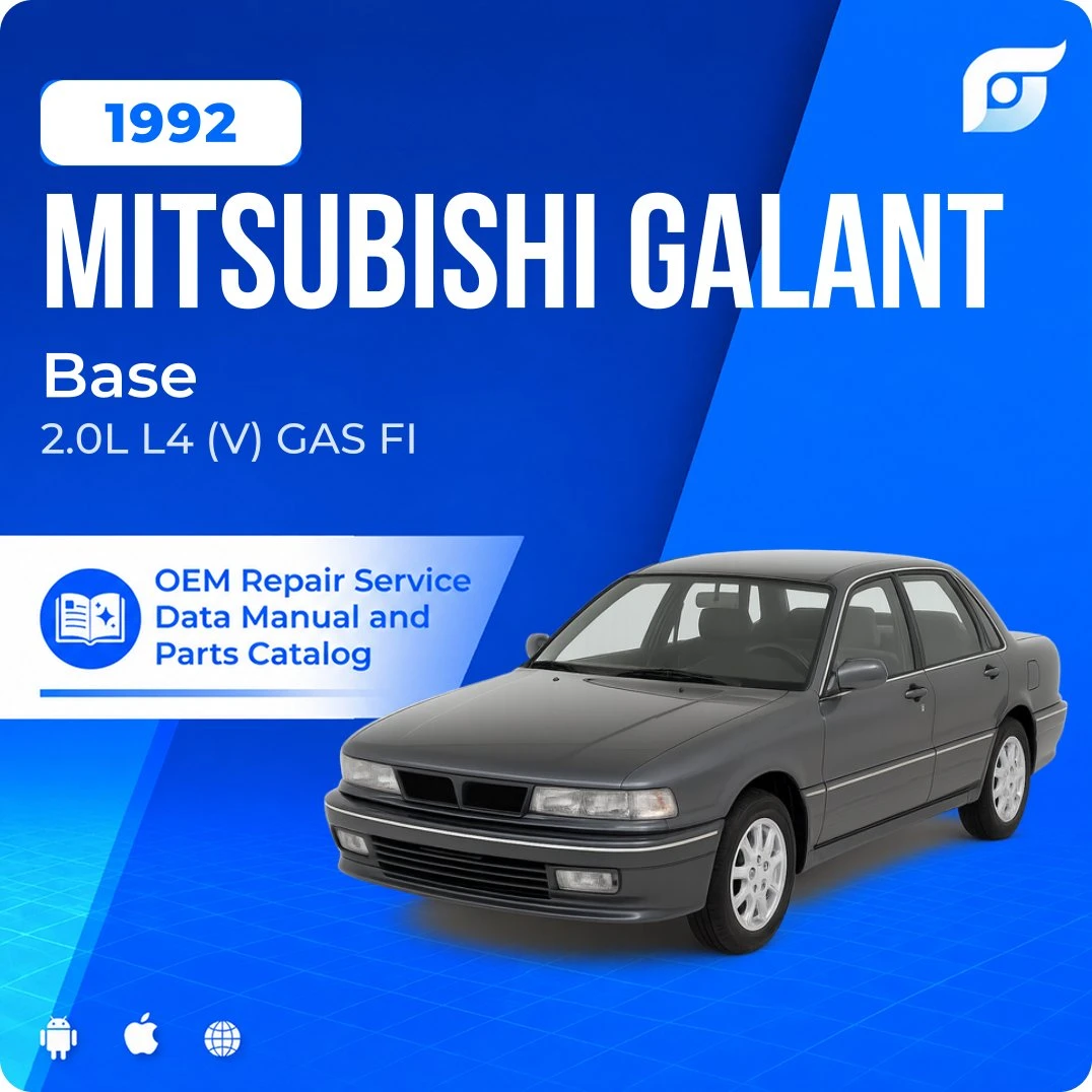 1992 Mitsubishi Galant Base - OEM Repair Service Manual