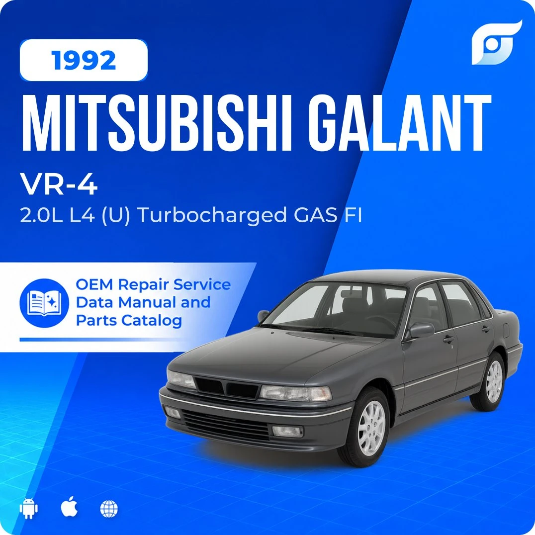1992 Mitsubishi Galant VR-4 - OEM Repair Service Manual