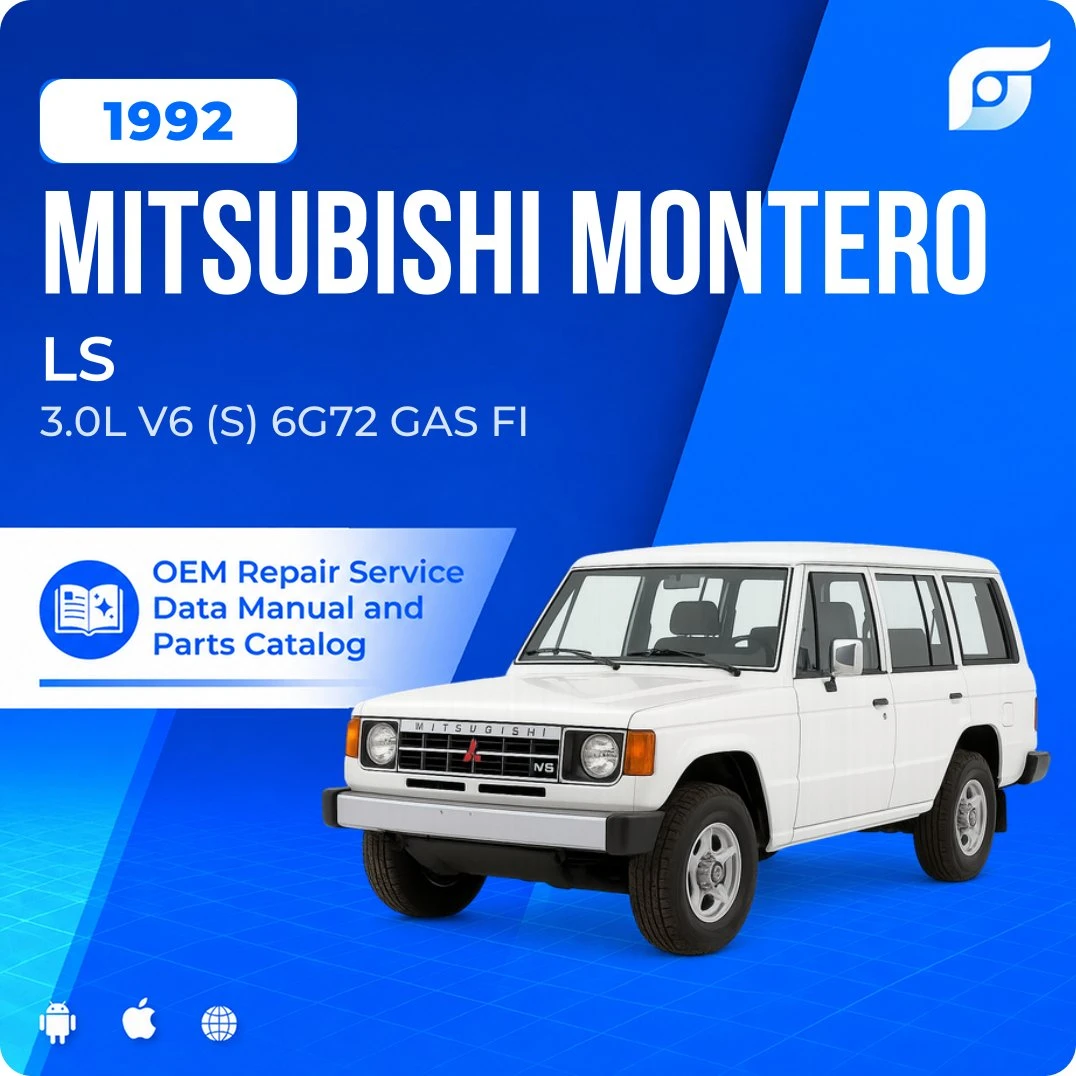 1992 Mitsubishi Montero LS - OEM Repair Service Manual