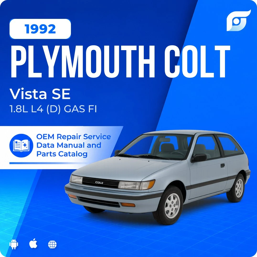 1992 Plymouth Colt Vista SE - OEM Repair Service Manual