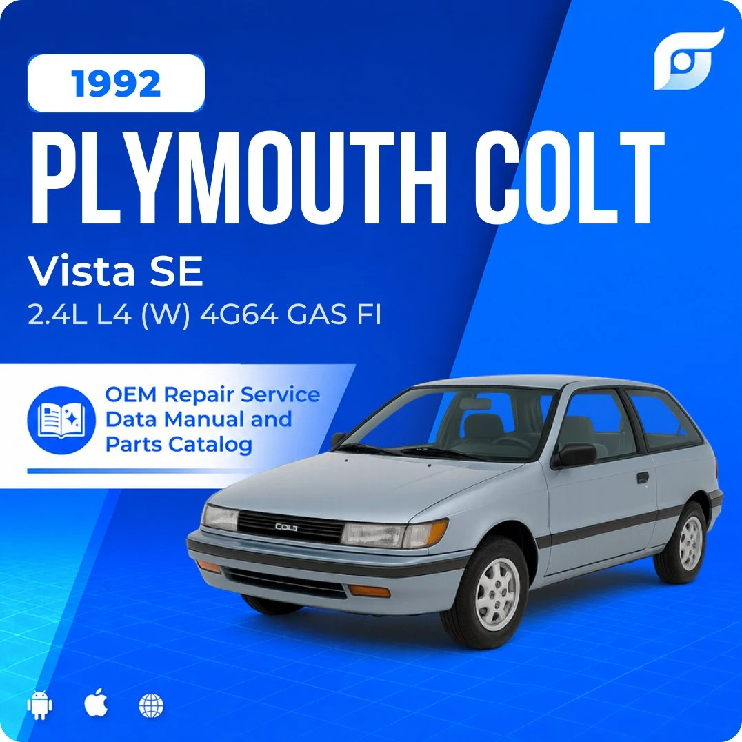1992 Plymouth Colt Vista SE - OEM Repair Service Manual
