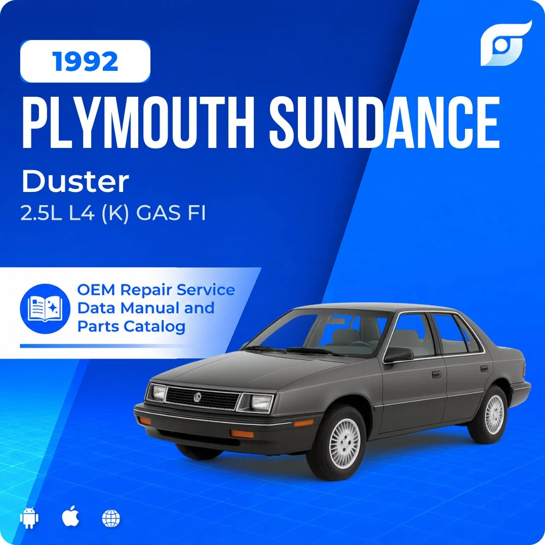 1992 Plymouth Sundance Duster - OEM Repair Service Manual