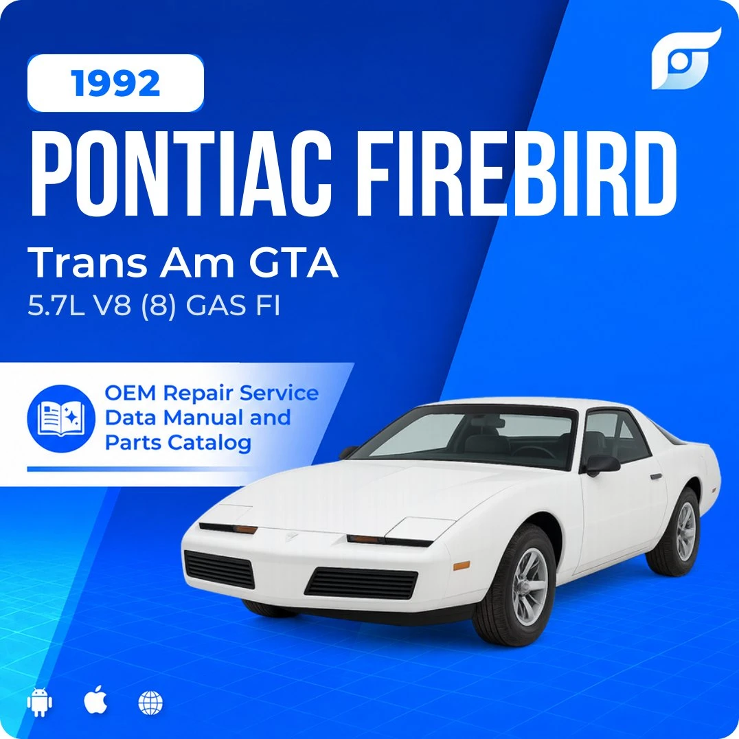 1992 Pontiac Firebird Trans Am GTA - OEM Repair Service Manual