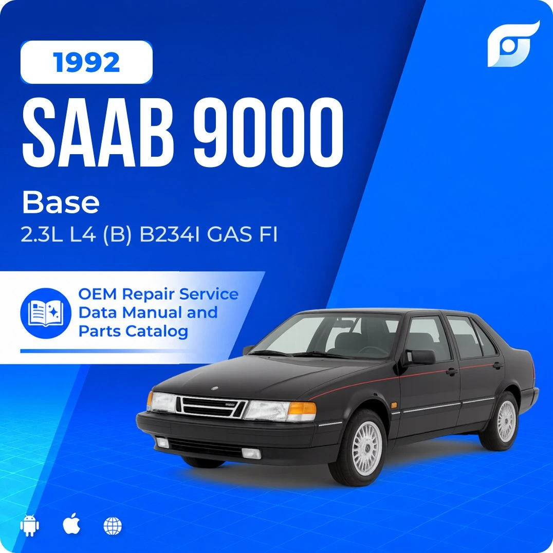 1992 Saab 9000 Base - OEM Repair Service Manual