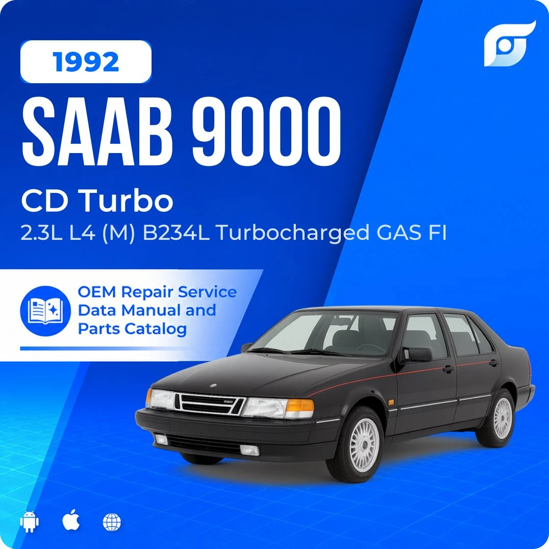 1992 Saab 9000 CD Turbo - OEM Repair Service Manual