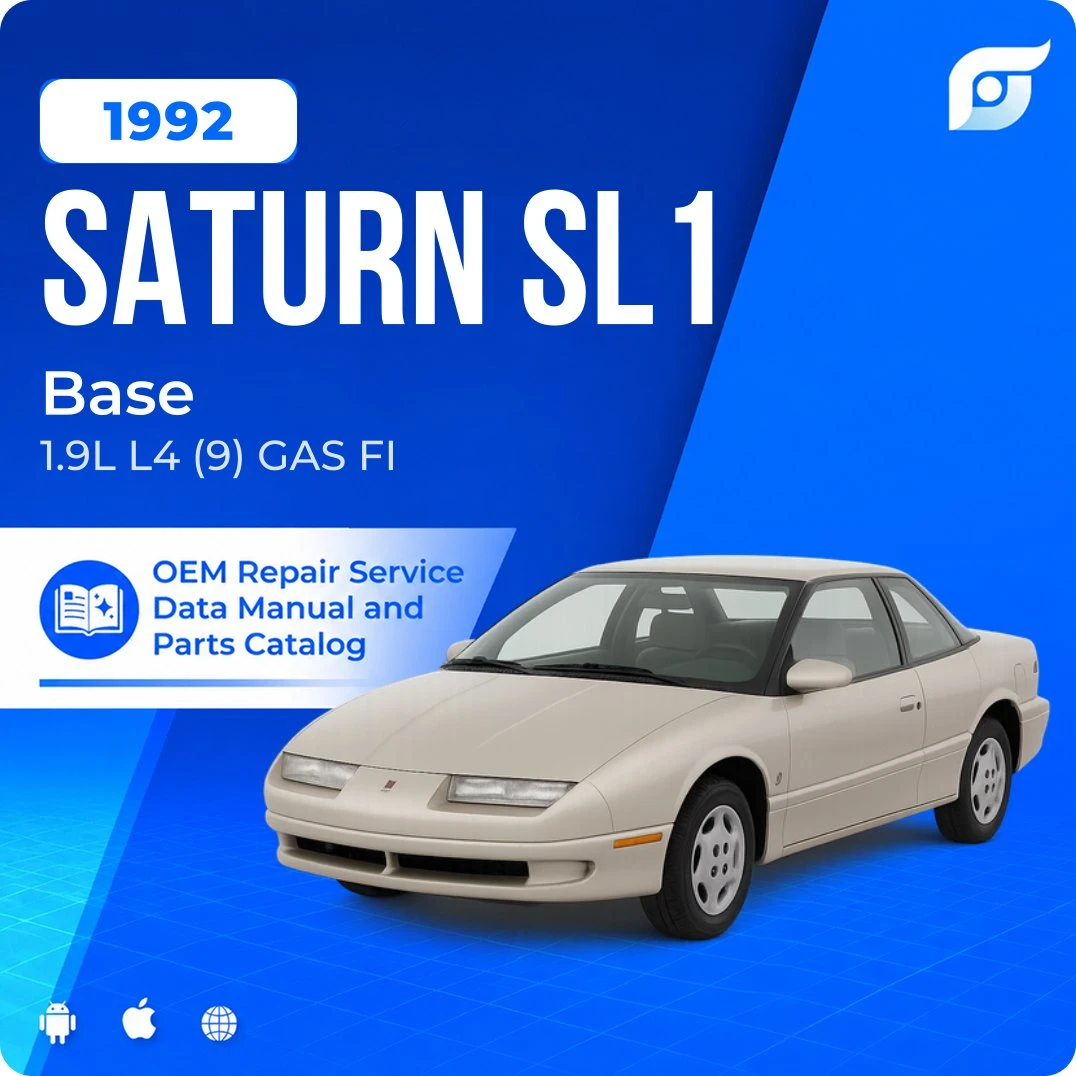 1992 Saturn SL1 Base - OEM Repair Service Manual