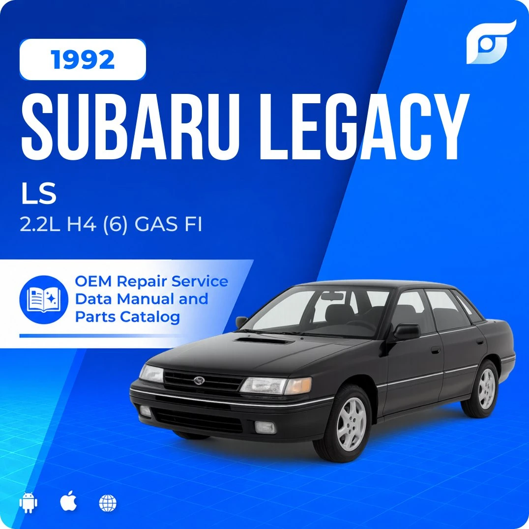 1992 Subaru Legacy LS - OEM Repair Service Manual