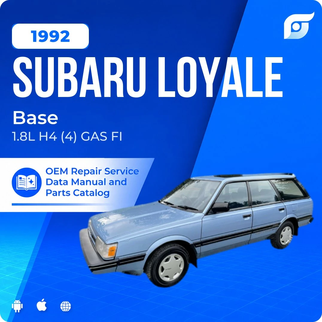 1992 Subaru Loyale Base - OEM Repair Service Manual