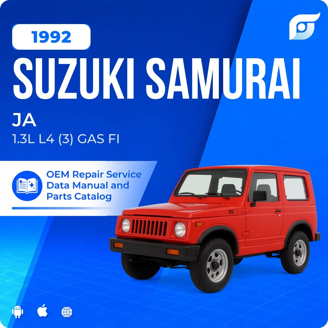 1992 Suzuki Samurai JA - OEM Repair Service Manual