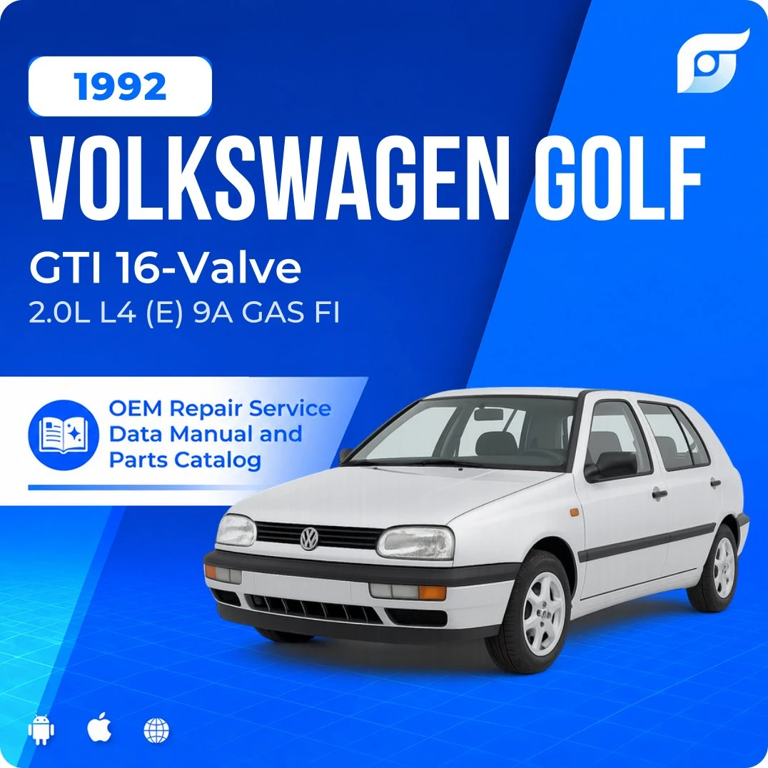 1992 Volkswagen Golf GTI 16-Valve - OEM Repair Service Manual