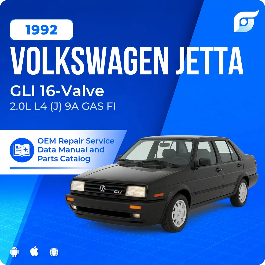 1992 Volkswagen Jetta GLI 16-Valve - OEM Repair Service Manual