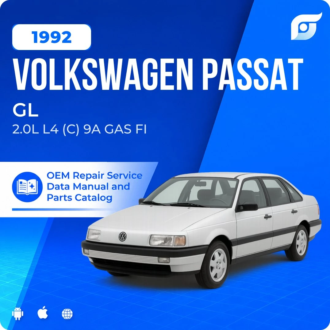 1992 Volkswagen Passat GL - OEM Repair Service Manual