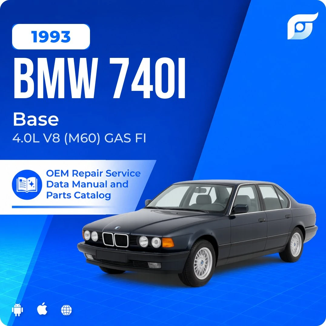 1993 BMW 740i Base - OEM Repair Service Manual