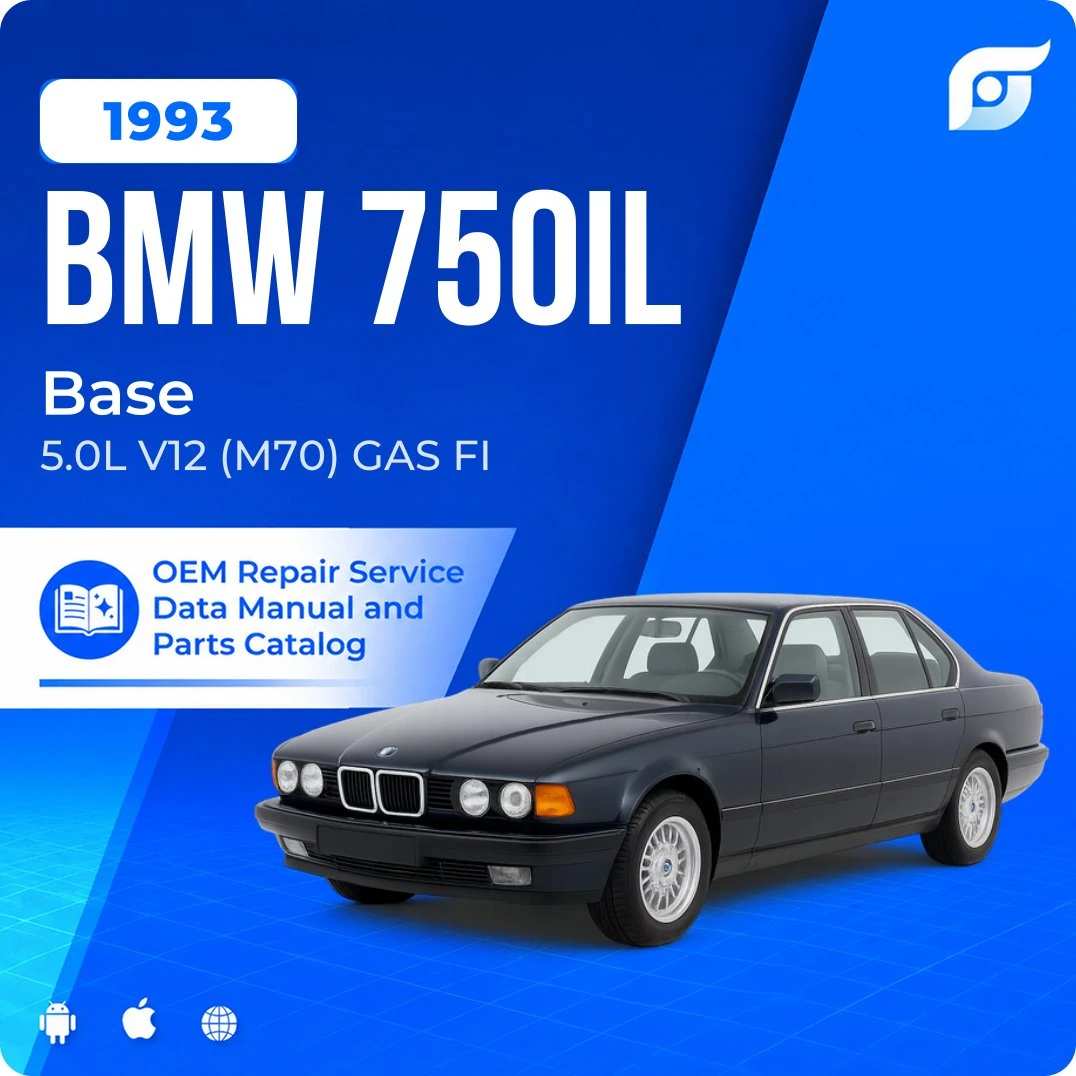 1993 BMW 750iL Base - OEM Repair Service Manual