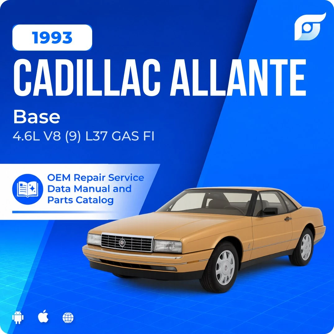 1993 Cadillac Allante Base - OEM Repair Service Manual