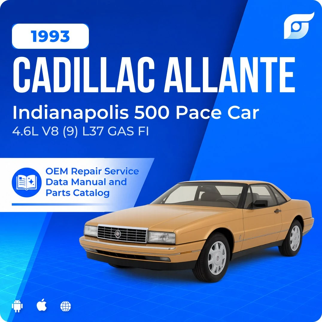 1993 Cadillac Allante Indianapolis 500 Pace Car - OEM Repair Service Manual