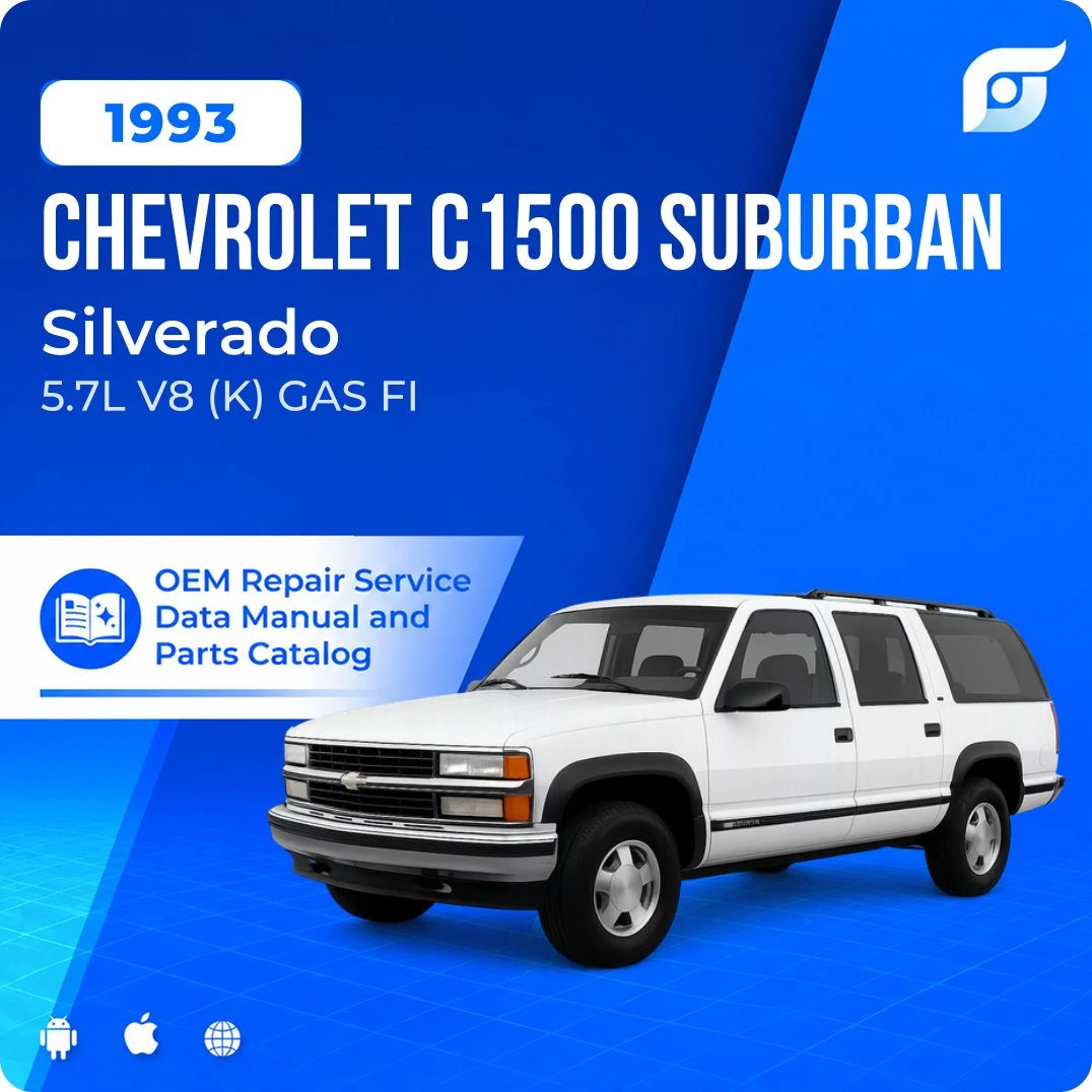 1993 Chevrolet C1500 Suburban Silverado - OEM Repair Service Manual