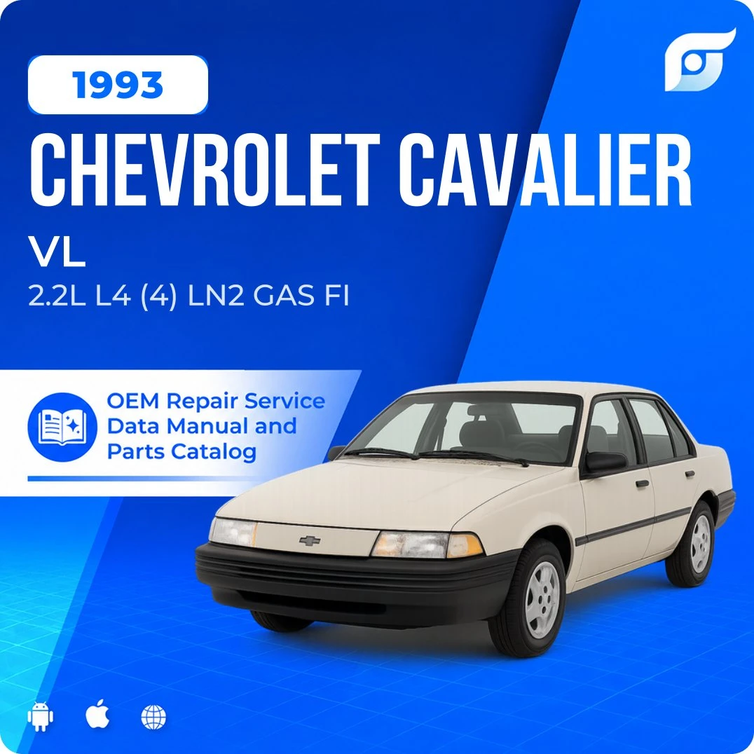 1993 Chevrolet Cavalier VL - OEM Repair Service Manual