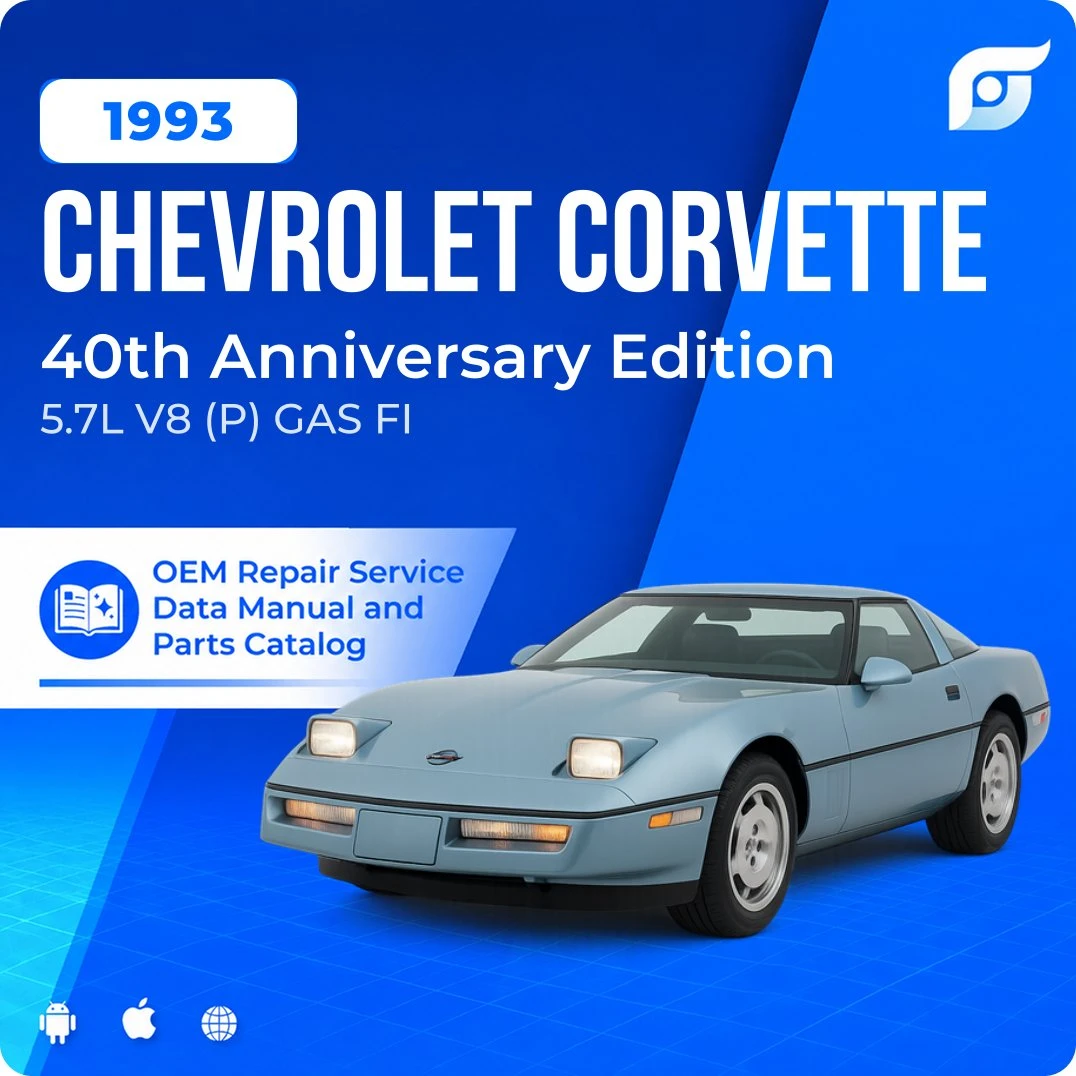 1993 Chevrolet Corvette 40th Anniversary Edition - OEM Repair Service Manual