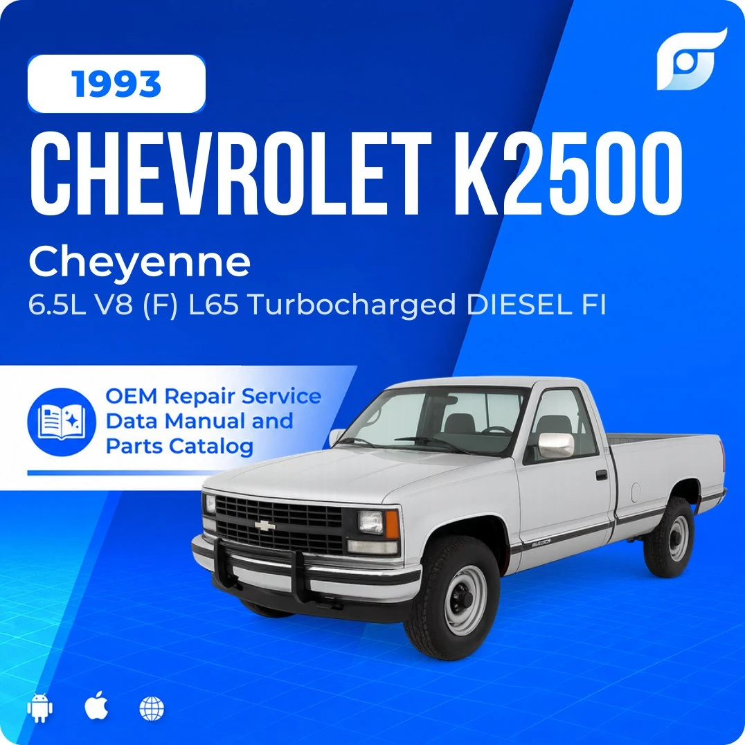 1993 Chevrolet K2500 Cheyenne - OEM Repair Service Manual