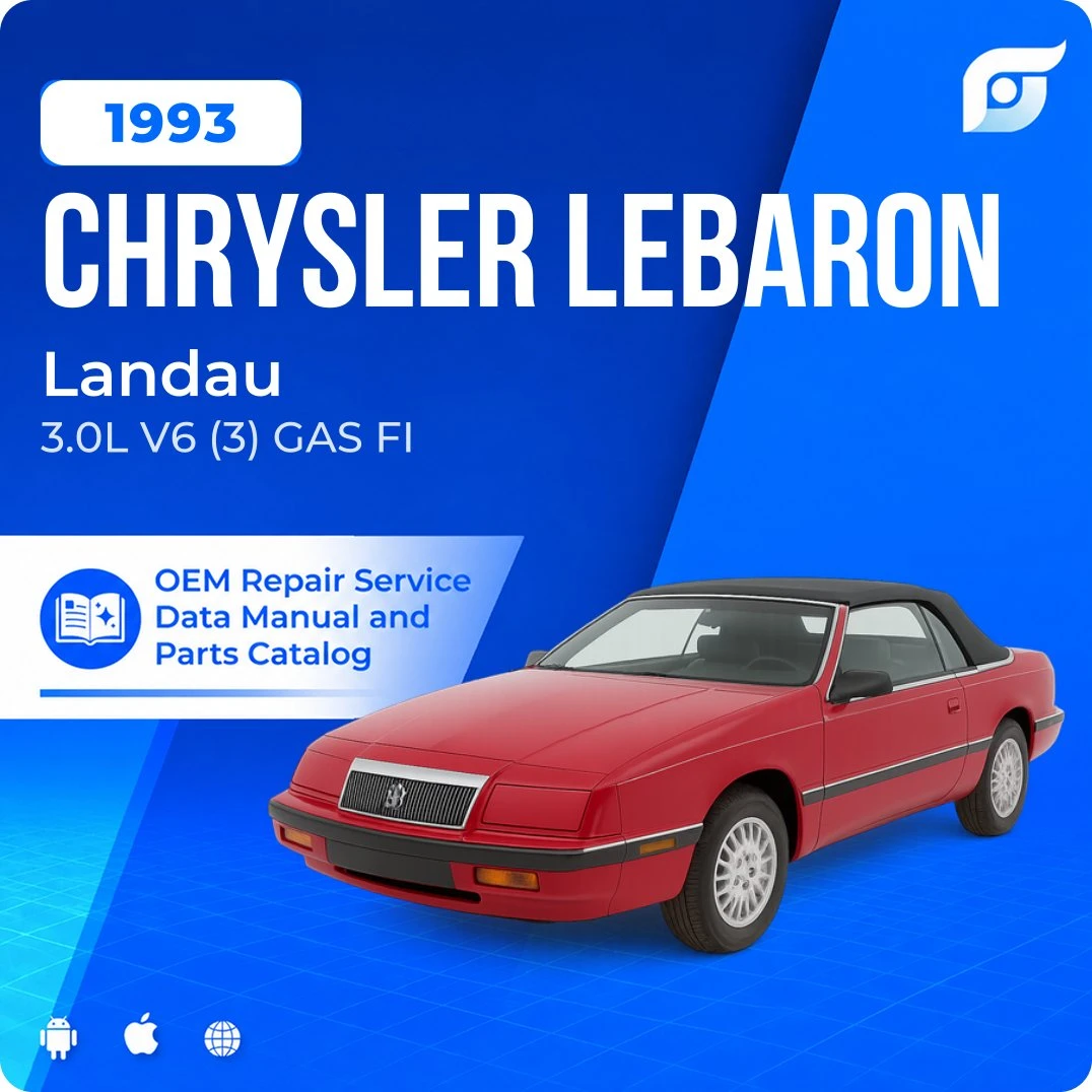 1993 Chrysler LeBaron Landau - OEM Repair Service Manual