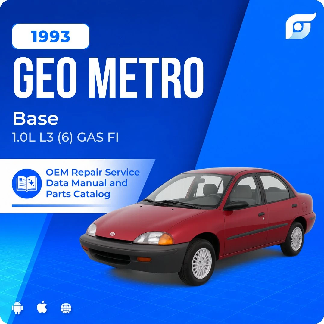 1993 Geo Metro Base - OEM Repair Service Manual