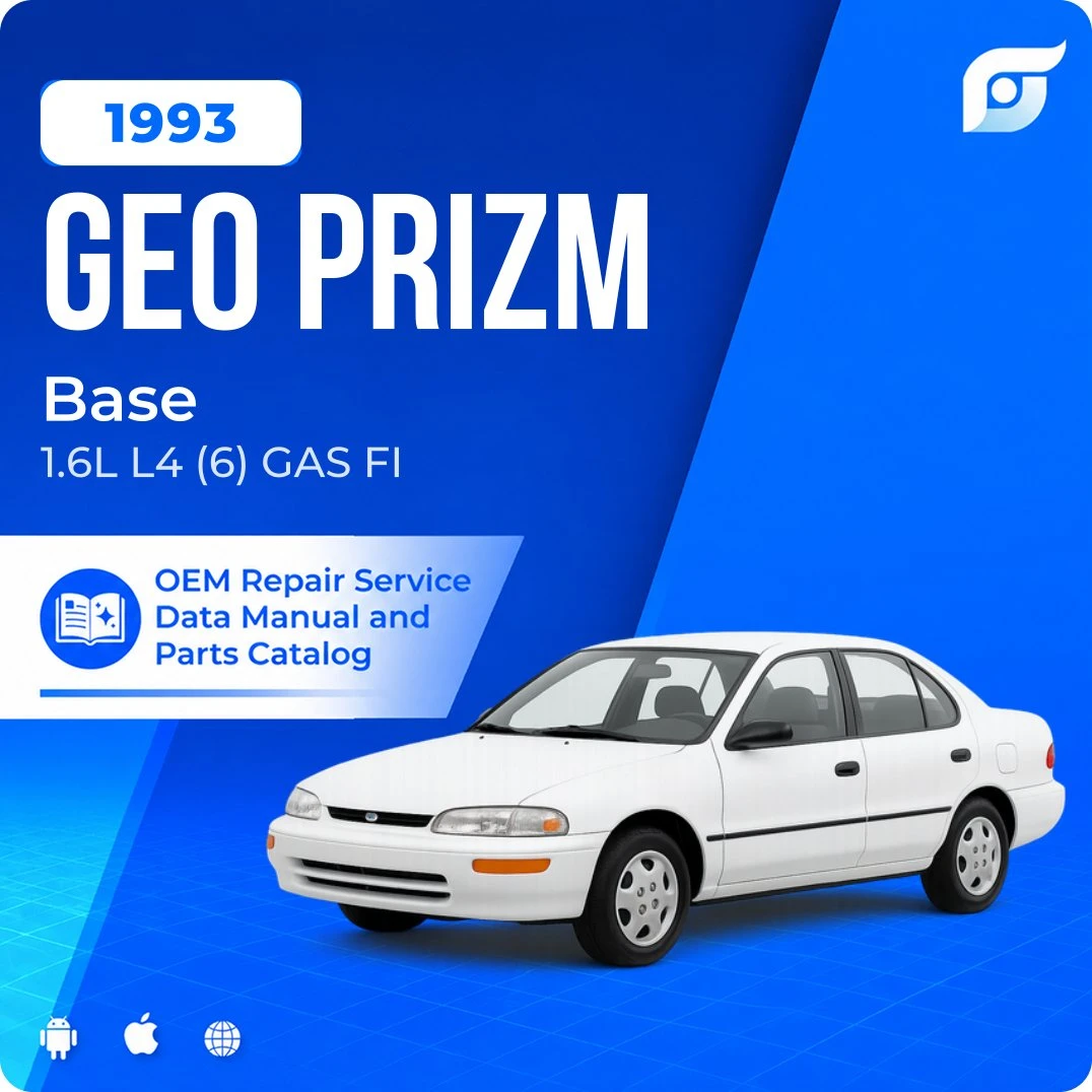 1993 Geo Prizm Base - OEM Repair Service Manual
