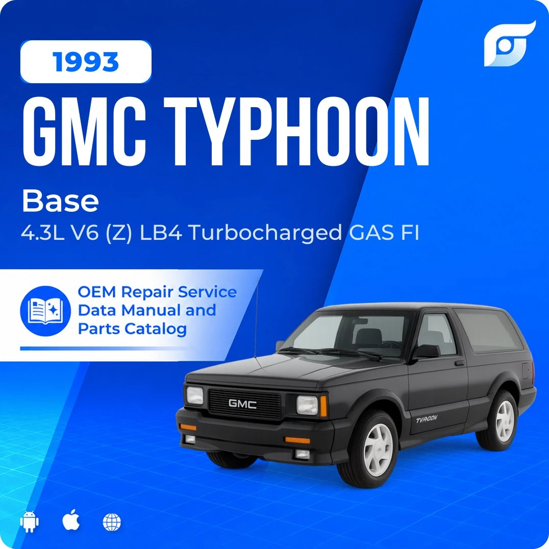 1993 GMC Typhoon Base - OEM Repair Service Manual
