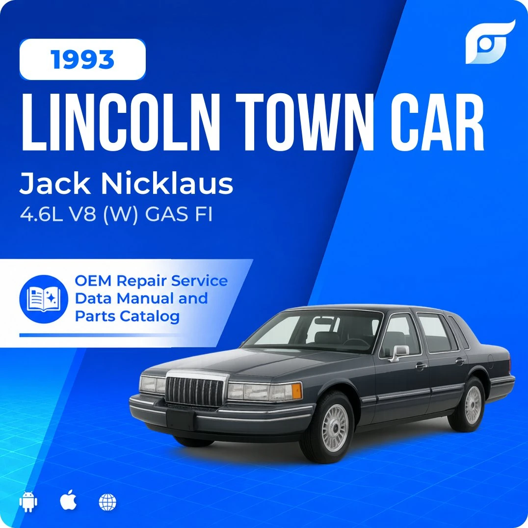 1993 Lincoln Town Car Jack Nicklaus - OEM Repair Service Manual