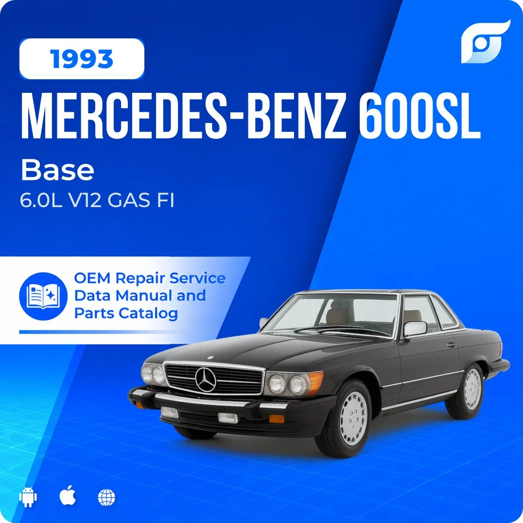 1993 Mercedes-Benz 600SL Base - OEM Repair Service Manual