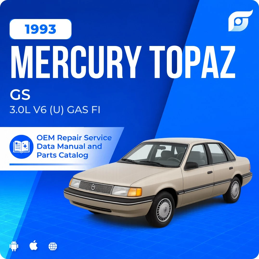 1993 Mercury Topaz GS - OEM Repair Service Manual