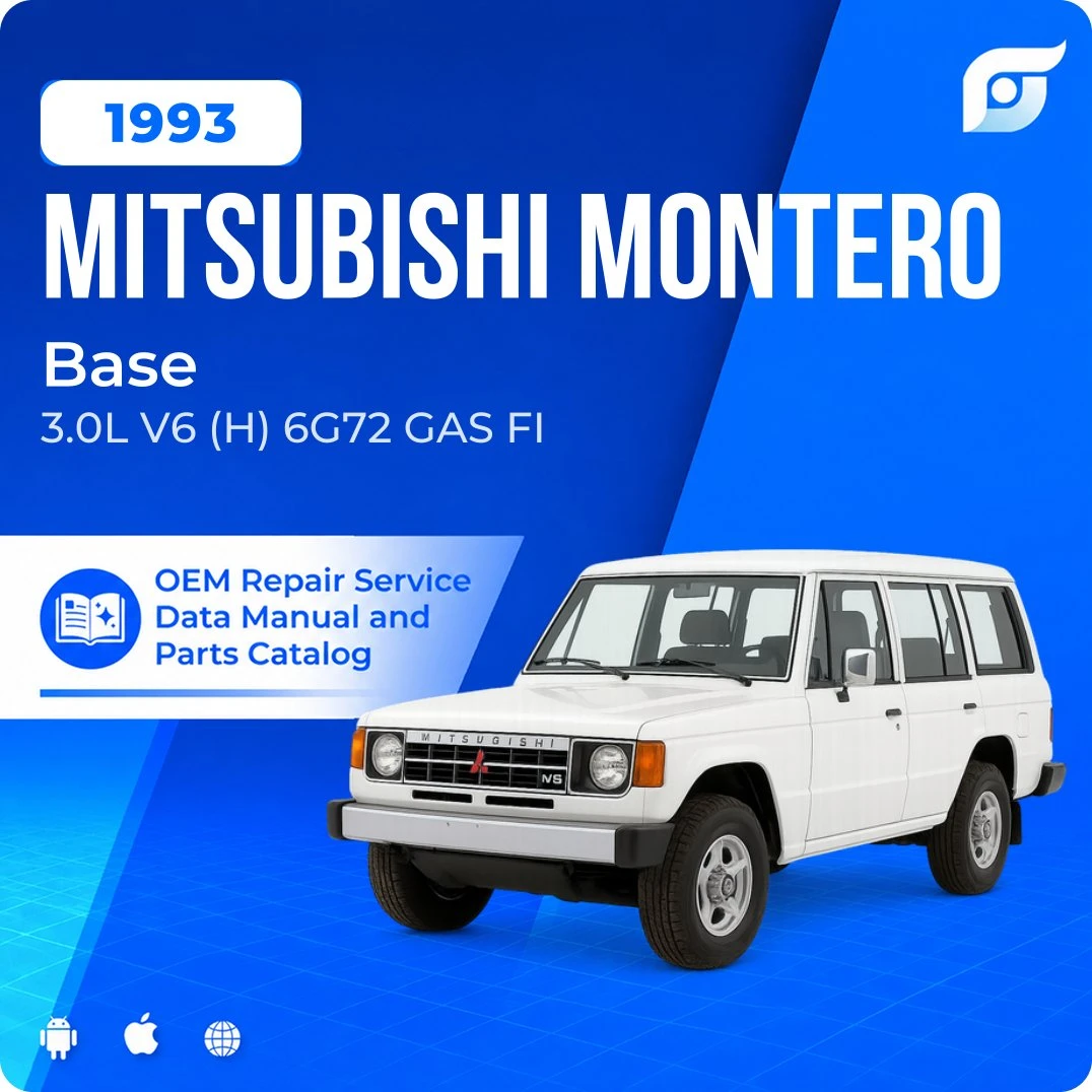 1993 Mitsubishi Montero Base - OEM Repair Service Manual