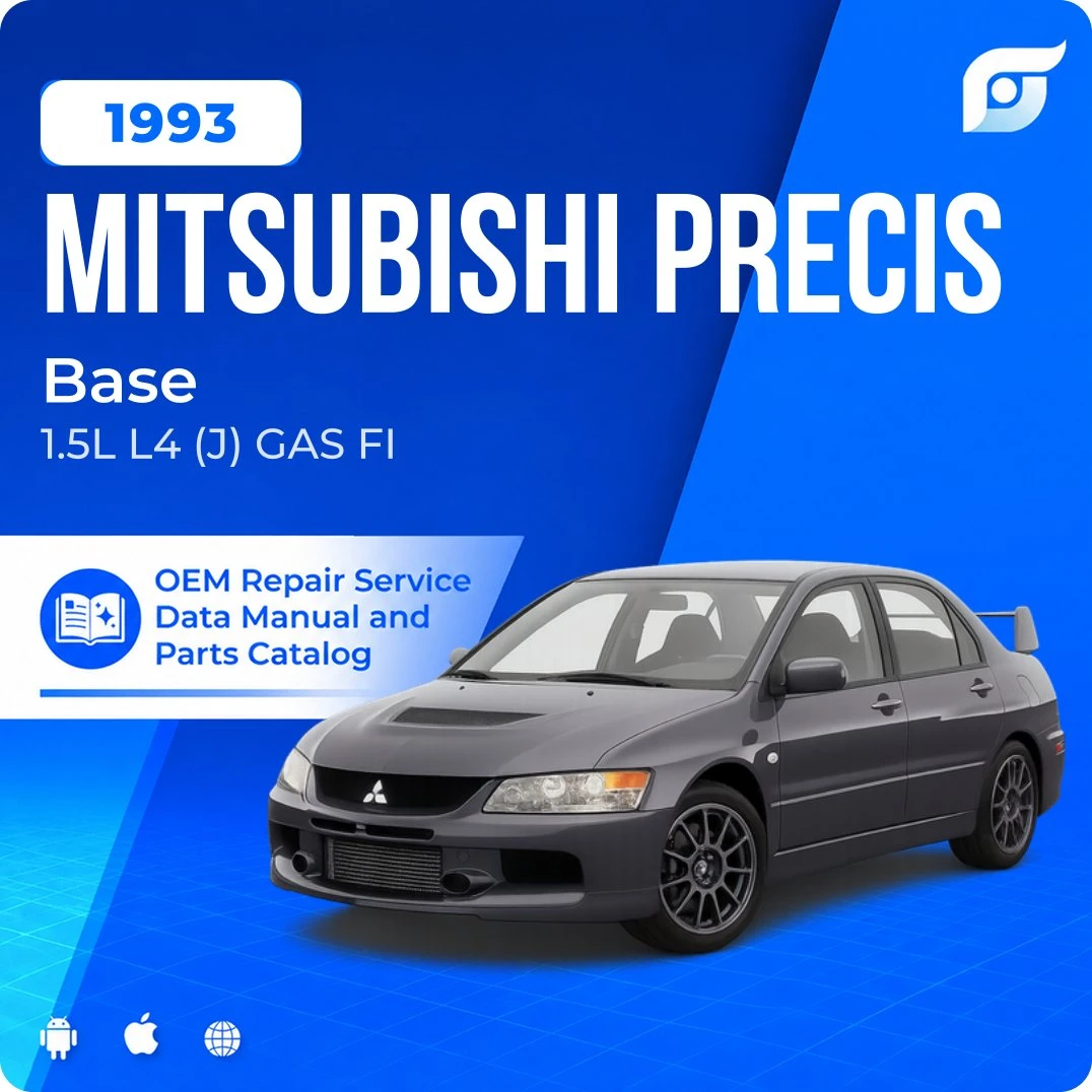 1993 Mitsubishi Precis Base - OEM Repair Service Manual
