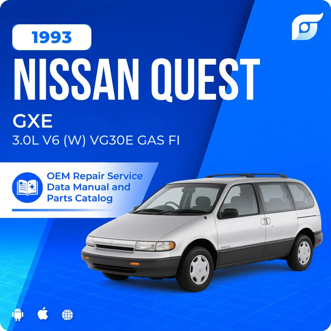 1993 Nissan Quest GXE - OEM Repair Service Manual