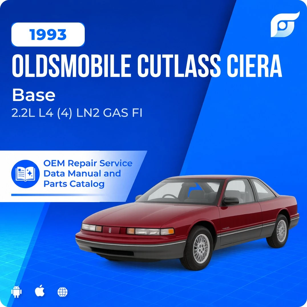 1993 Oldsmobile Cutlass Ciera Base - OEM Repair Service Manual