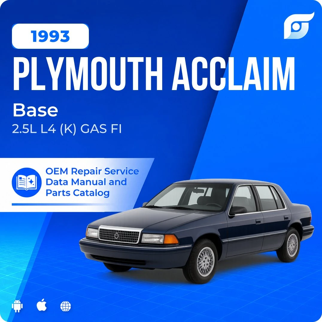 1993 Plymouth Acclaim Base - OEM Repair Service Manual