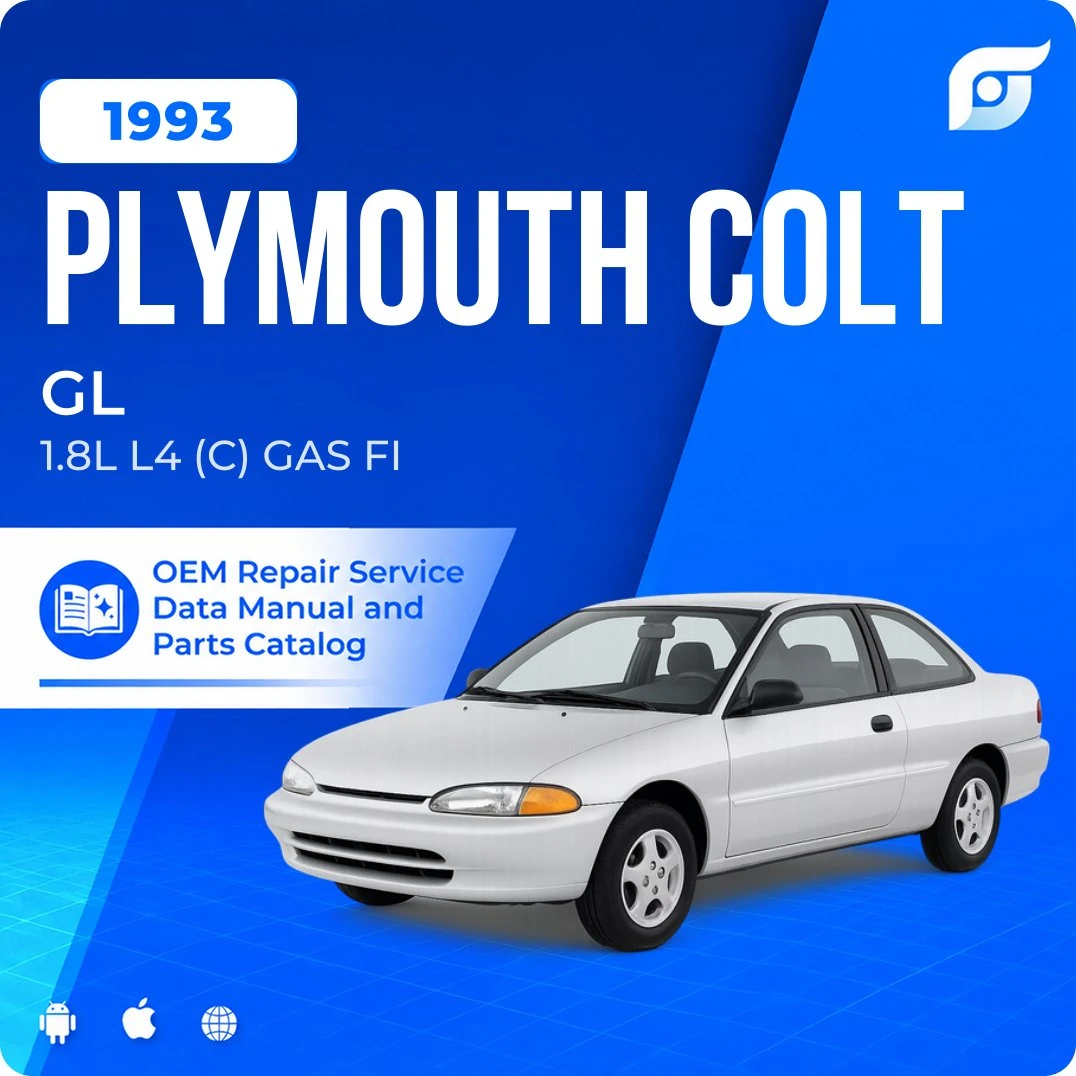1993 Plymouth Colt GL - OEM Repair Service Manual